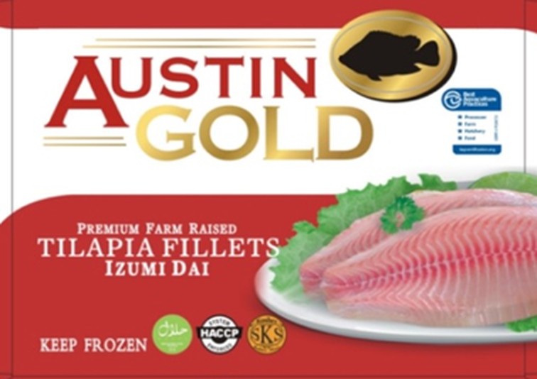 Austin Gold tilapia fillets case